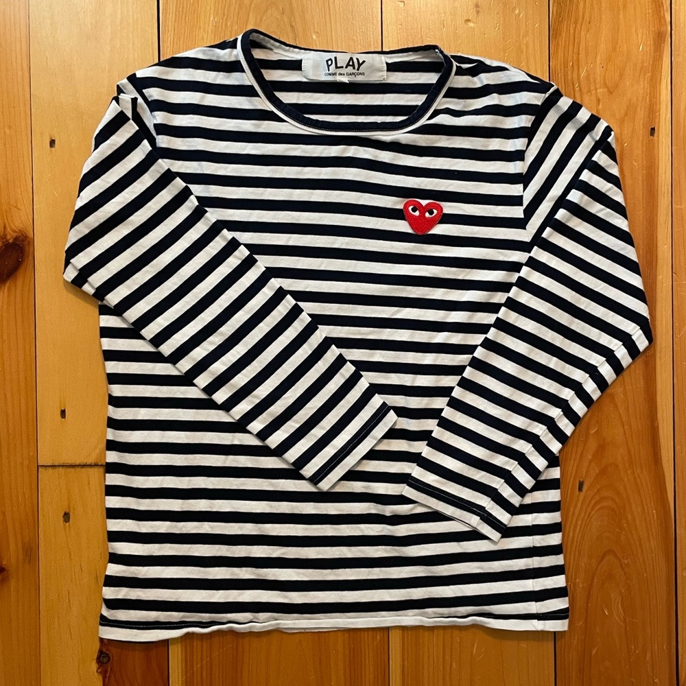 Stripped PLAY by Comme des Garcons Long Sleeve